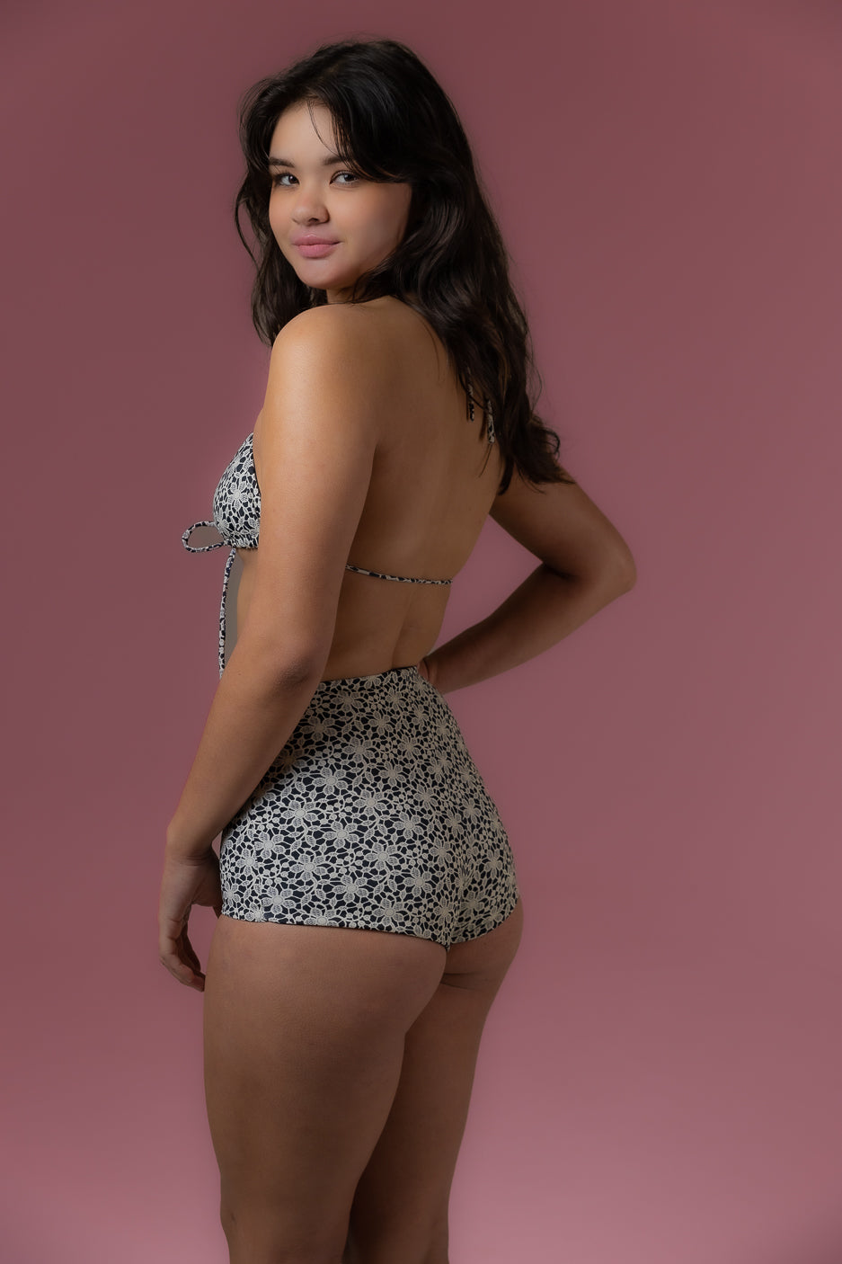 Boy Short in Lily Reversible
