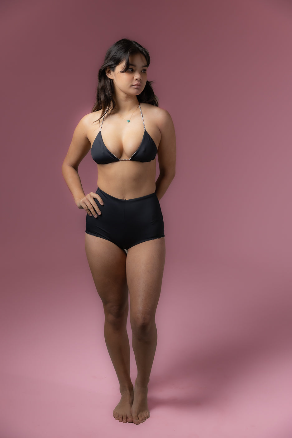 Boy Short in Lily Reversible